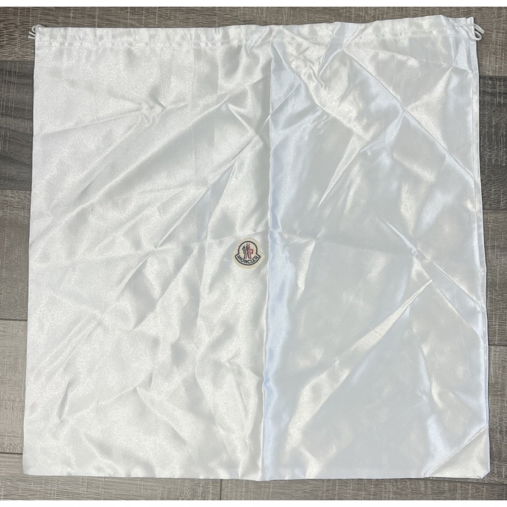 AUTHENTIC Moncler Dust Bag White Logo 19" X 19" Shoes Purse Storage Cover Travel